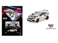 1/64 2018 Honda Civic Type R (FK8) Art Car Manga Autoshow Paris left hand drive, white/black