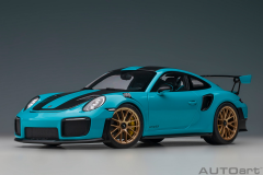 1/18 AUTOart Porsche 911 (991.2) GT2 RS Weissach Package (Miami Blue)