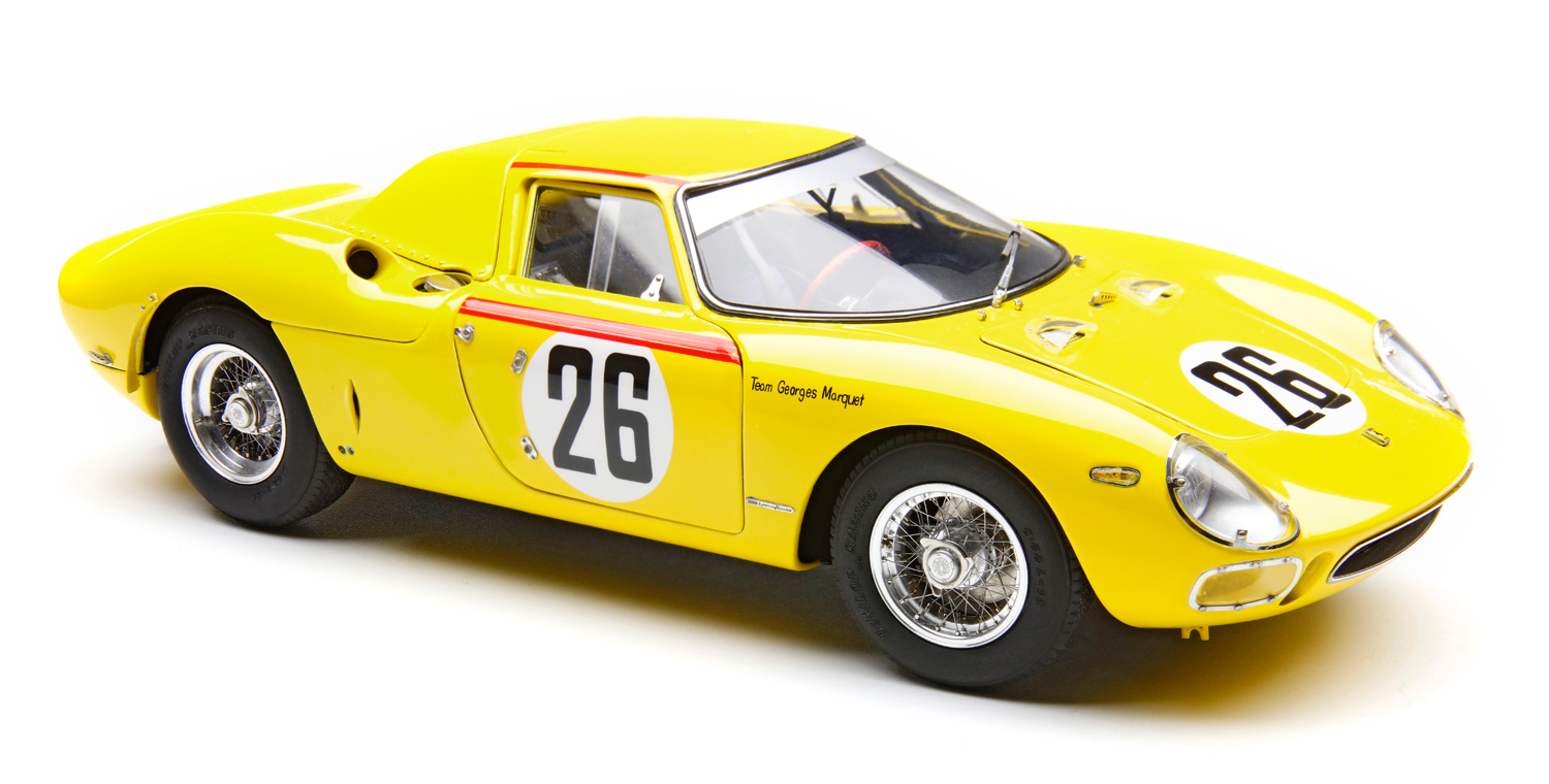 1/18 CMC FERRARI 250 LM RHD #26 2ND PLACE ''24H LE MANS'' (1965) - M264