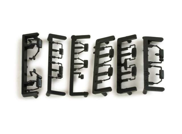 1/87 LKW mirrors (80s), black