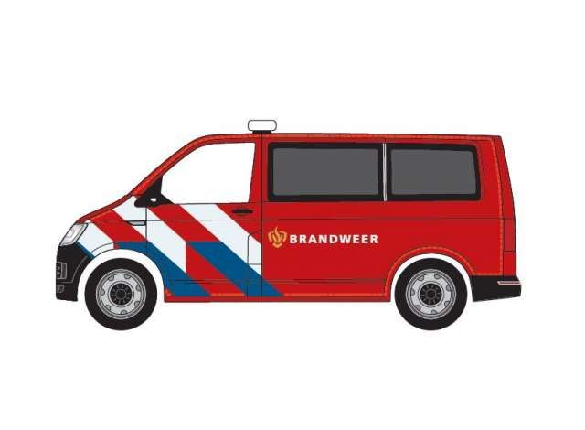 1/87 Volkswagen T6 Fire brigade New Stiping (NL), red