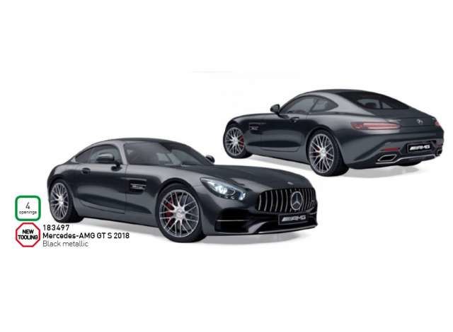 2018 Mercedes AMG GTS, black metallic