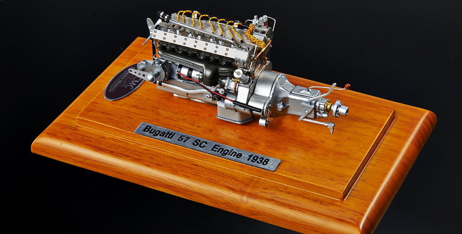 1/18 CMC - BUGATTI - MOTORE - ENGINE BUGATTI TYPE 57SC