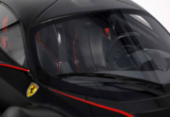 1/12 BBR Ferrari LaFerrari Matt black with red stripes Fernando Alonso carbon fibre base-display case included - BBR1222ALO-25