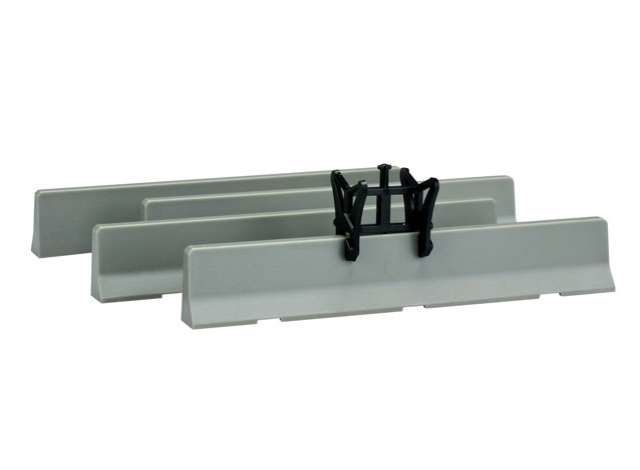 1/87 Delta Block Elements (Road Fences 8pcs), grey