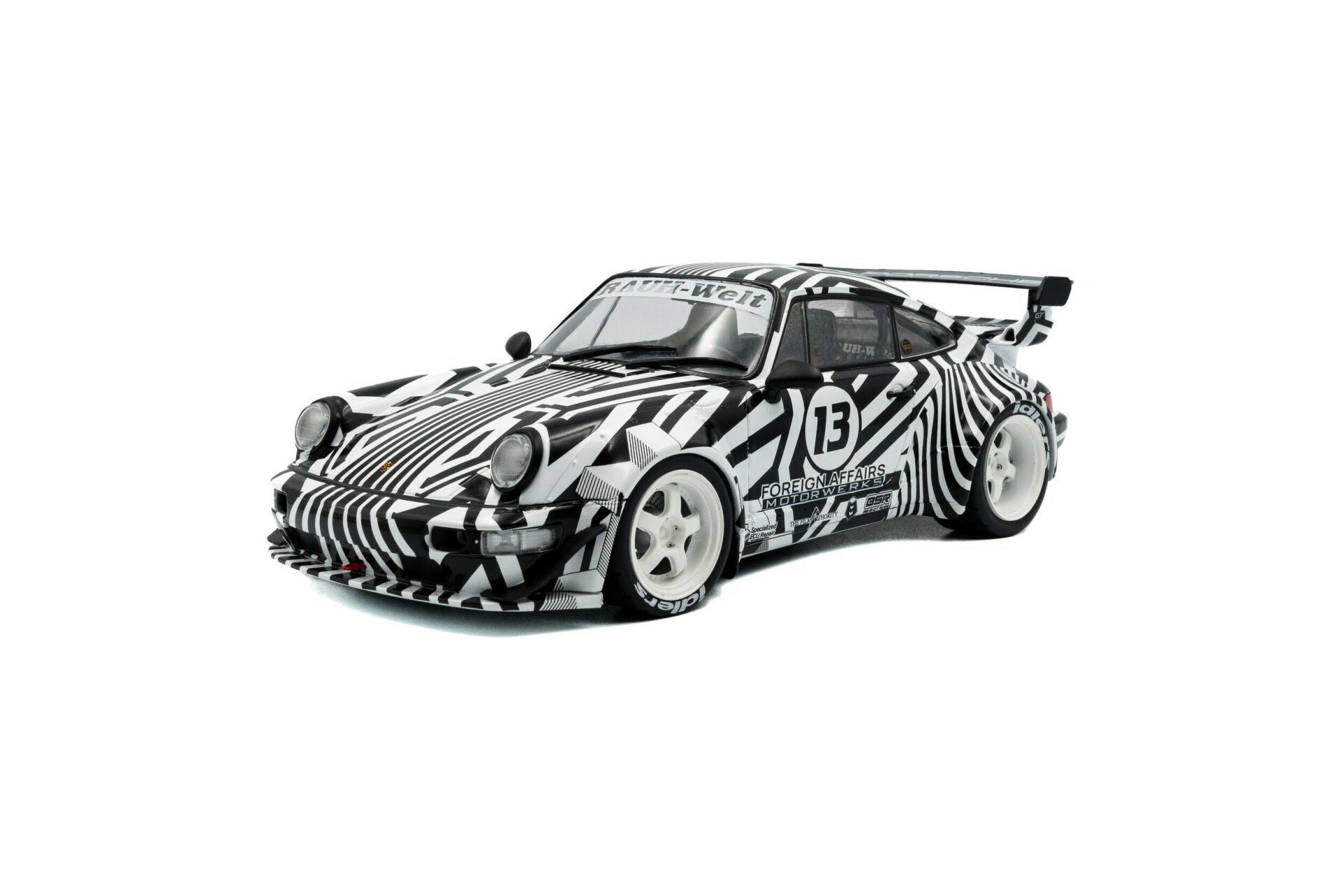 SOLIDO - PORSCHE - 911 964 RWB N 13 BODY KIT THE ZEBRA 1994